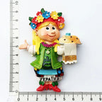 Ukraine fridge magnets Russia tourism souvenir Ukrainian Russian 3d family life refrigerator stickers folk custom collection - Grand Goldman