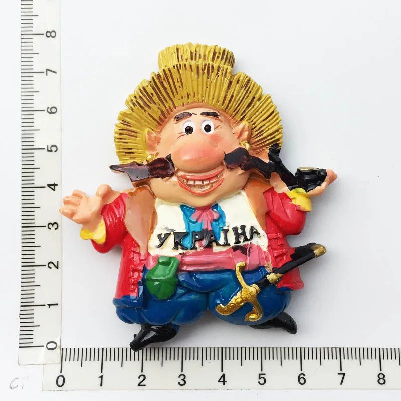 Ukraine fridge magnets Russia tourism souvenir Ukrainian Russian 3d family life refrigerator stickers folk custom collection - Grand Goldman