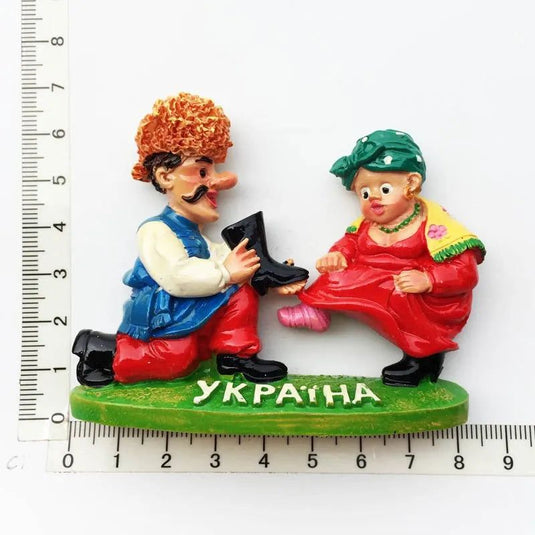 Ukraine fridge magnets Russia tourism souvenir Ukrainian Russian 3d family life refrigerator stickers folk custom collection - Grand Goldman