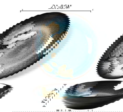 Underglaze Color Hand-painted Creative Bowls And Plates - Grand Goldman