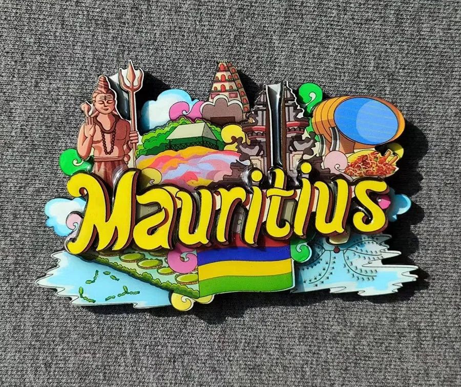 United States Philippines Cuba Netherlands Puerto Rico Sri Lanka Malaysia Mauritius Travel Souvenir Magnetic Wood Fridge sticker - Grand Goldman