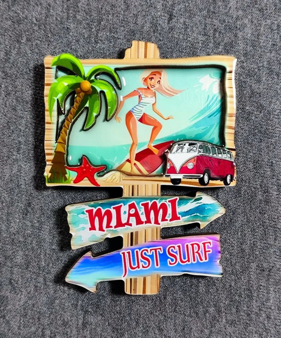 United States Philippines Cuba Netherlands Puerto Rico Sri Lanka Malaysia Mauritius Travel Souvenir Magnetic Wood Fridge sticker - Grand Goldman