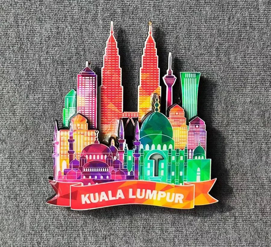 United States Philippines Cuba Netherlands Puerto Rico Sri Lanka Malaysia Mauritius Travel Souvenir Magnetic Wood Fridge sticker - Grand Goldman