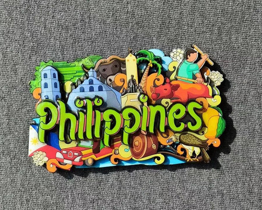 United States Philippines Cuba Netherlands Puerto Rico Sri Lanka Malaysia Mauritius Travel Souvenir Magnetic Wood Fridge sticker - Grand Goldman