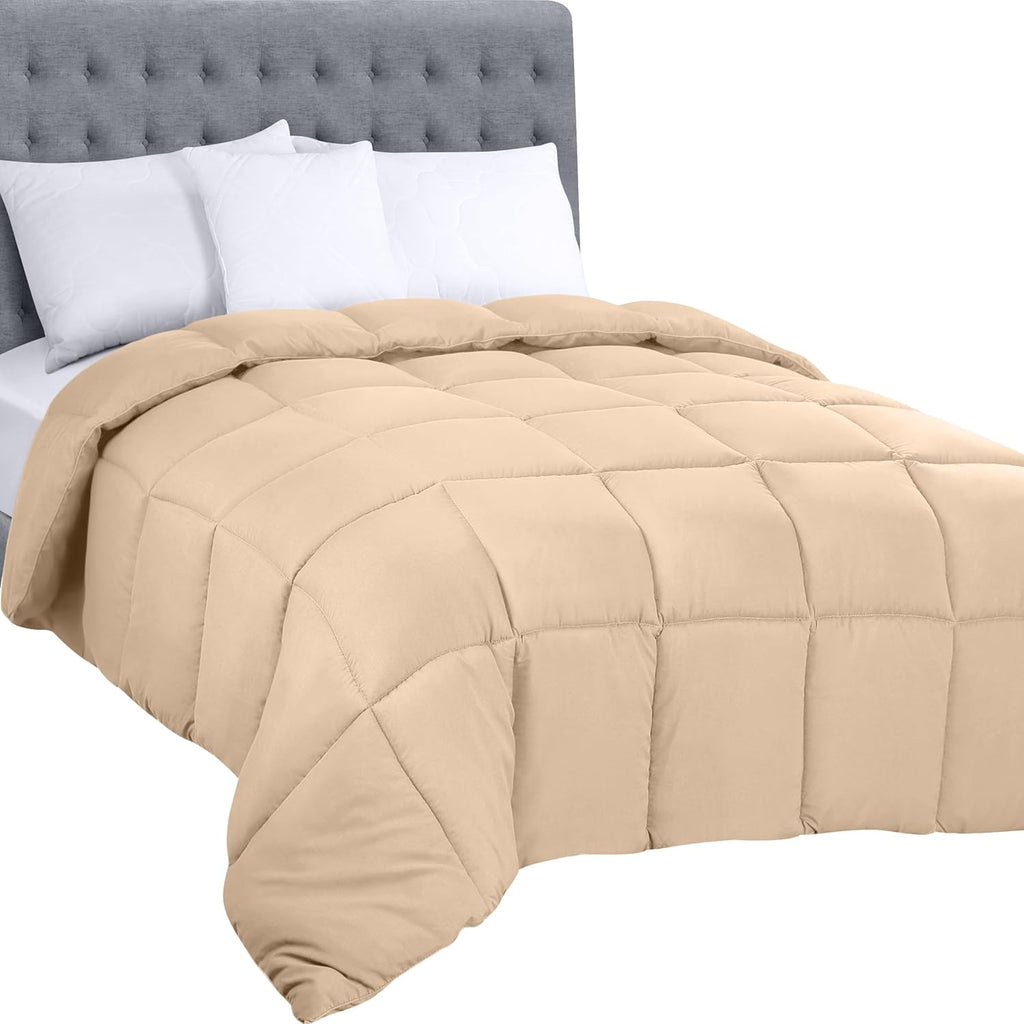Utopia Bedding Down Alternative Comforter (Twin, White) - All Season Comforter - Plush Siliconized Fiberfill Duvet Insert - Box Stitched - Grand Goldman