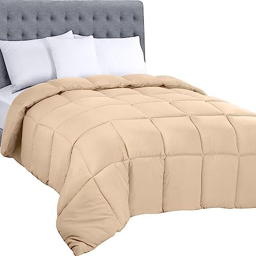 Utopia Bedding Down Alternative Comforter (Twin, White) - All Season Comforter - Plush Siliconized Fiberfill Duvet Insert - Box Stitched - Grand Goldman