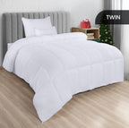 Utopia Bedding Down Alternative Comforter (Twin, White) - All Season Comforter - Plush Siliconized Fiberfill Duvet Insert - Box Stitched - Grand Goldman