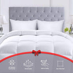 Utopia Bedding Down Alternative Comforter (Twin, White) - All Season Comforter - Plush Siliconized Fiberfill Duvet Insert - Box Stitched - Grand Goldman