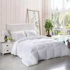 Utopia Bedding Down Alternative Comforter (Twin, White) - All Season Comforter - Plush Siliconized Fiberfill Duvet Insert - Box Stitched - Grand Goldman