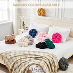 Uvvyui Knot Pillows, 14 Inch Decorative Throw Pillows Round Pillows Cushion, Soft Handmade Knotted Ball Pillow Plush Cushion Home Decor for Bed Couch Living Room (Ivory, 14 Inch) - Grand Goldman