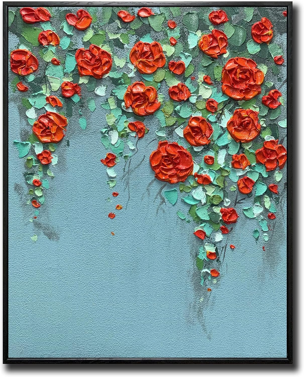 V-inspire Art, 24x48 Inch Modern Impressionist Tree art 100% Hand Painted Canvas Wall art Oil Painting Large Paintings Living Room Bedroom Wall Decoration Acrylic Paint Knife Painting - Grand Goldman