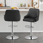 VECELO Adjustable Bar Stools Set of 2, Bar Height Stools for Kitchen Counter - Grand Goldman