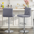 VECELO Adjustable Bar Stools Set of 2, Bar Height Stools for Kitchen Counter - Grand Goldman