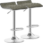 VECELO Adjustable Bar Stools Set of 2, Bar Height Stools for Kitchen Counter - Grand Goldman