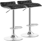 VECELO Adjustable Bar Stools Set of 2, Bar Height Stools for Kitchen Counter - Grand Goldman