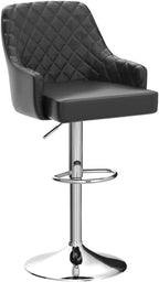 VECELO Adjustable Bar Stools Set of 2, Bar Height Stools for Kitchen Counter - Grand Goldman