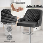 VECELO Bar Stools Set of 4, Adjustable Bar Stools with Back, Bar Height Stools for Kitchen Counter - Grand Goldman