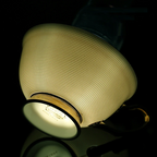 VEGAS Bone China Elegant British European Coffee Cup Set Luxury Porcelain Teatime Pack With Sugar Pot Bowl Creamer Teapot Coffeeware And Gold Textured Cups Saucers Gift for Mother Father Wedding Office Bar Restaurant Cafe and Teahouse - Grand Goldman