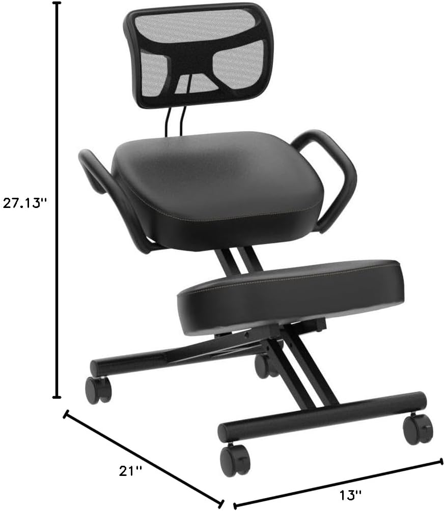 VIVO DRAGONN DN-CH Kneeling Chair, Metal, Black, One Size Fits All - Grand Goldman