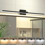 VOLISUN Modern Bathroom Vanity Light 24 inch, Rotatable, 14W Dimmable 5CCT Led Bathroom Light Fixture Over Mirror, Black Bar Vanity Light for Bathroom Mirror Restroom-ETL Certificated - Grand Goldman