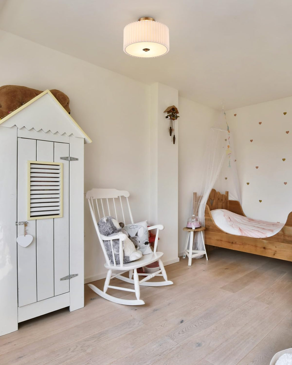 VONLUCE Semi Flush Mount Ceiling Light, 13'' Drum Ceiling Light Fixture with 2 Light, Modern Close to Ceiling Light Fixture for Bedroom Living Room Hallway Kitchen, Bronze Finish - Grand Goldman