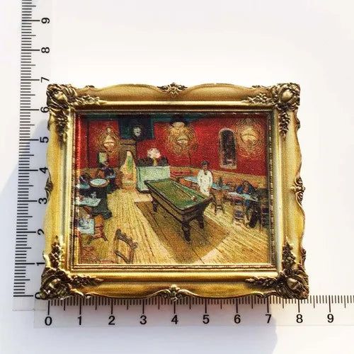 Van Gogh Picasso Oil Painting UV Photo Frame World Famous Paintings 3d Fridge Magnets Home Decoration Collection Gifts - Grand Goldman