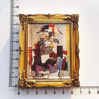 Van Gogh Picasso Oil Painting UV Photo Frame World Famous Paintings 3d Fridge Magnets Home Decoration Collection Gifts - Grand Goldman