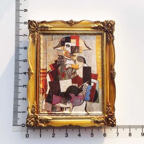 Van Gogh Picasso Oil Painting UV Photo Frame World Famous Paintings 3d Fridge Magnets Home Decoration Collection Gifts - Grand Goldman