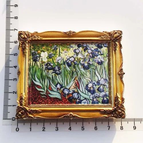 Van Gogh Picasso Oil Painting UV Photo Frame World Famous Paintings 3d Fridge Magnets Home Decoration Collection Gifts - Grand Goldman