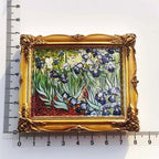 Van Gogh Picasso Oil Painting UV Photo Frame World Famous Paintings 3d Fridge Magnets Home Decoration Collection Gifts - Grand Goldman