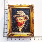 Van Gogh Picasso Oil Painting UV Photo Frame World Famous Paintings 3d Fridge Magnets Home Decoration Collection Gifts - Grand Goldman