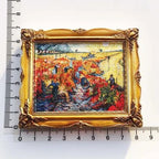 Van Gogh Picasso Oil Painting UV Photo Frame World Famous Paintings 3d Fridge Magnets Home Decoration Collection Gifts - Grand Goldman