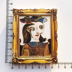 Van Gogh Picasso Oil Painting UV Photo Frame World Famous Paintings 3d Fridge Magnets Home Decoration Collection Gifts - Grand Goldman