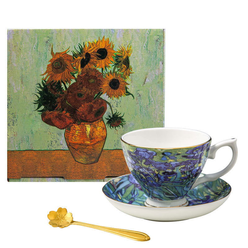 Van Gogh English Coffee Cup Home Bone China Gift Box - Grand Goldman