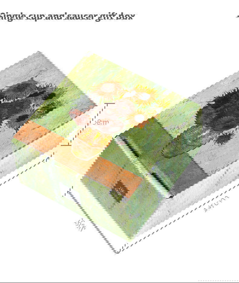 Van Gogh English Coffee Cup Home Bone China Gift Box - Grand Goldman