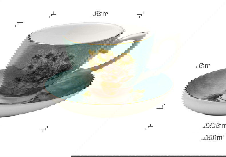 Van Gogh English Coffee Cup Home Bone China Gift Box - Grand Goldman