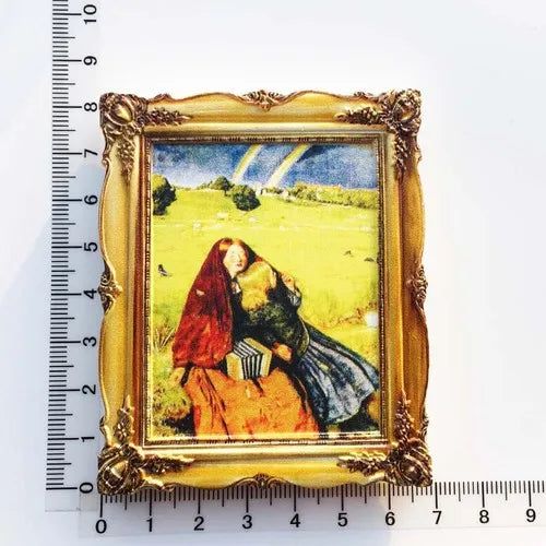 Van Gogh Picasso Oil Painting UV Photo Frame World Famous Paintings 3d Fridge Magnets Home Decoration Collection Gifts - Grand Goldman