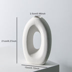 Vase Ins Style Ceramic Flower Arrangement Ornaments Flowers And Dried Flowers - Grand Goldman