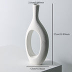 Vase Ins Style Ceramic Flower Arrangement Ornaments Flowers And Dried Flowers - Grand Goldman