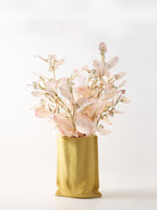 Vase Of Dried Flowers Electroplated Silver Ceramic Vase Floral Soft Decoration - Grand Goldman