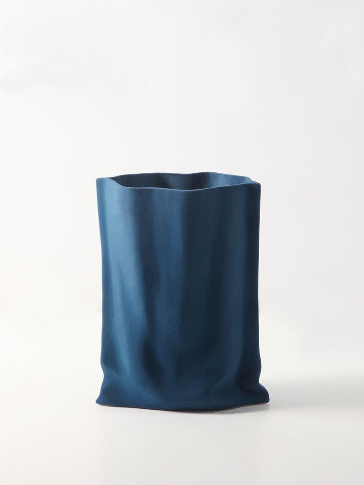 Vase Of Dried Flowers Electroplated Silver Ceramic Vase Floral Soft Decoration - Grand Goldman