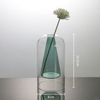 Vases Glass Vase Home Decor Room Decor Modern Wedding Decoration Hydroponic Flower Pot Double Glass Container Crafts Ornament - Grand Goldman