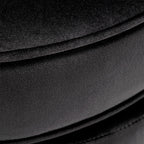 Velvet Barrel Accent Chair with Scalloped Silhouette and Gold Metal Legs, Decorative Piece Suitable for Traditional, Modern, and Contemporary Spaces, Black - Grand Goldman