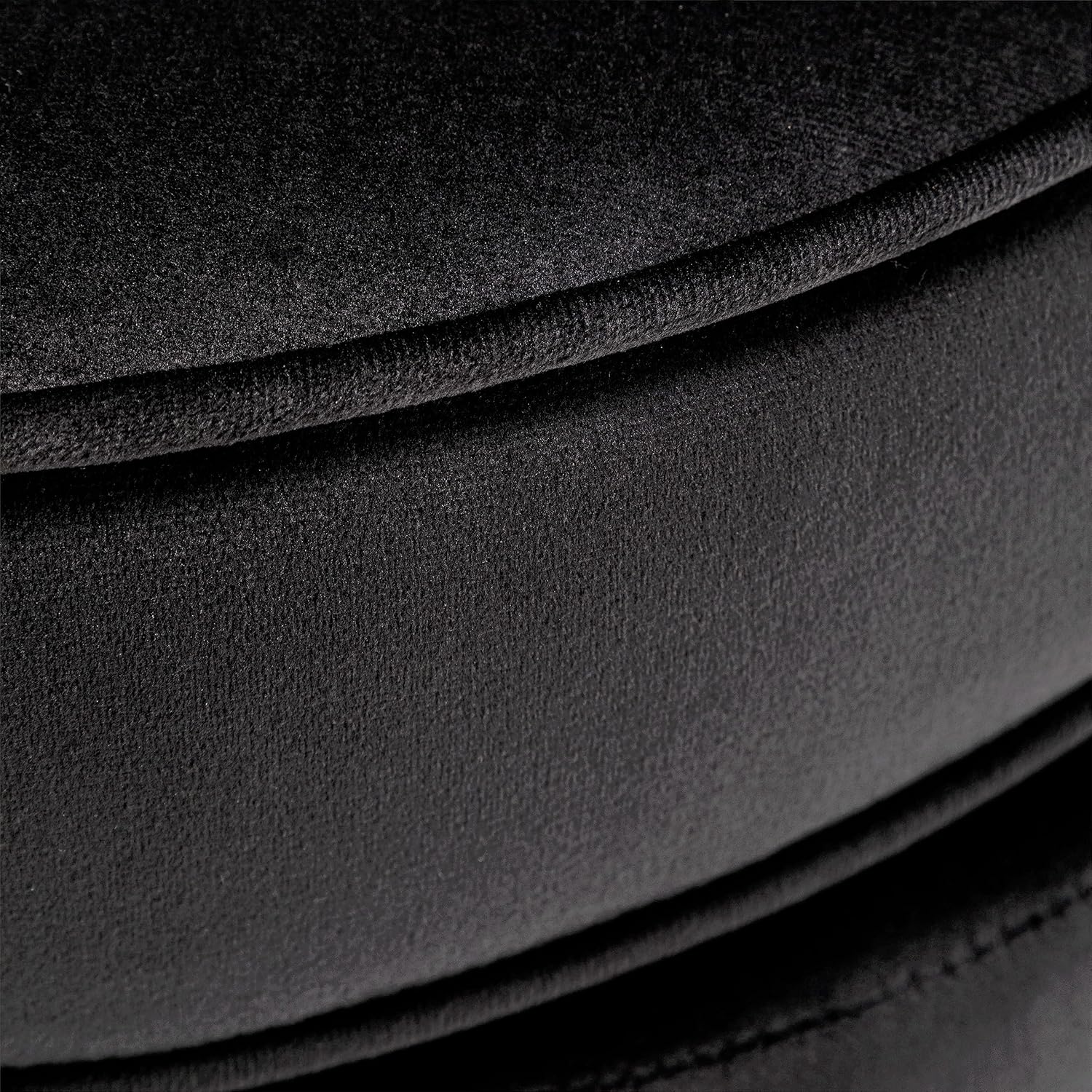 Velvet Barrel Accent Chair with Scalloped Silhouette and Gold Metal Legs, Decorative Piece Suitable for Traditional, Modern, and Contemporary Spaces, Black - Grand Goldman