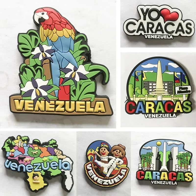 Venezuela PVC Soft Adhesive Refrigerator Sticker Soft Magnetic Cartoon Magnetic American Venezuelan Magnetic Stickers - Grand Goldman