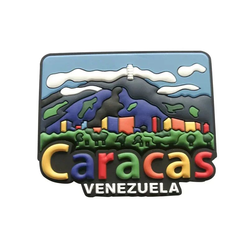 Venezuela PVC Soft Adhesive Refrigerator Sticker Soft Magnetic Cartoon Magnetic American Venezuelan Magnetic Stickers - Grand Goldman