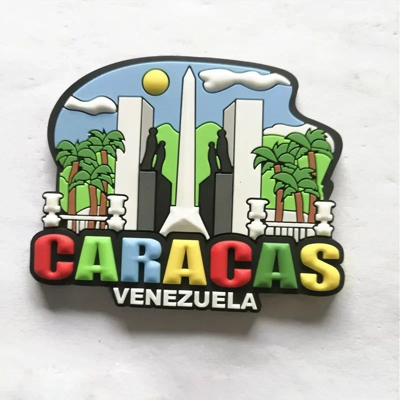 Venezuela PVC Soft Adhesive Refrigerator Sticker Soft Magnetic Cartoon Magnetic American Venezuelan Magnetic Stickers - Grand Goldman