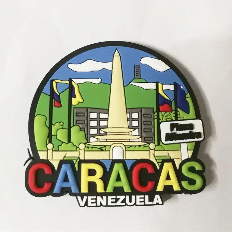 Venezuela PVC Soft Adhesive Refrigerator Sticker Soft Magnetic Cartoon Magnetic American Venezuelan Magnetic Stickers - Grand Goldman