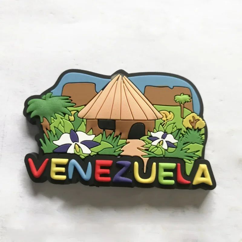 Venezuela PVC Soft Adhesive Refrigerator Sticker Soft Magnetic Cartoon Magnetic American Venezuelan Magnetic Stickers - Grand Goldman