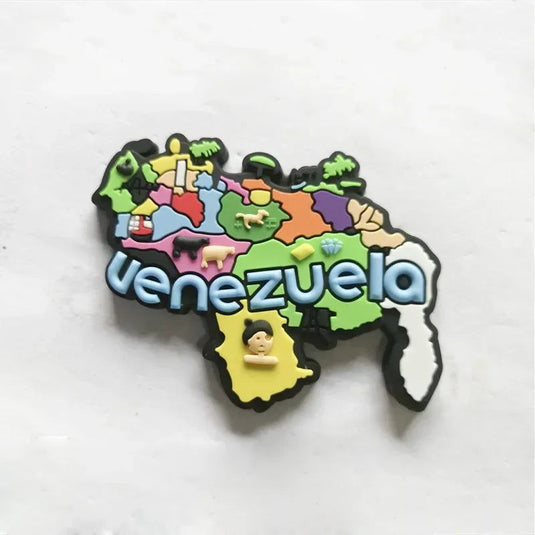 Venezuela PVC Soft Adhesive Refrigerator Sticker Soft Magnetic Cartoon Magnetic American Venezuelan Magnetic Stickers - Grand Goldman